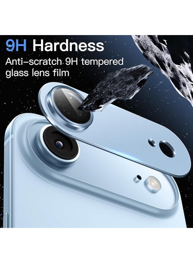 For Apple iPhone Air -  Camera Lens Protector, 9H Tempered Glass, Anti-Scratch, Case Friendly, Does Not Affect Night Shots, HD Clear - Blue - Image 2