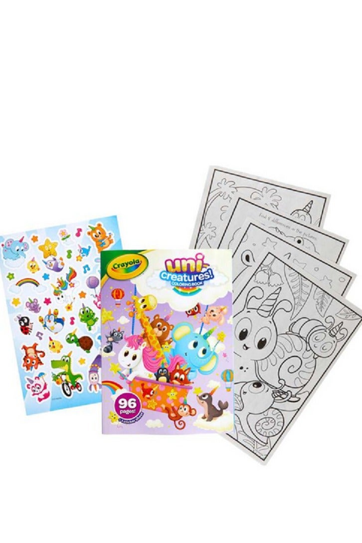 كرايولا كتاب تلوين Uni-Creatures متعدد الألوان، 96 صفحة - Image 2