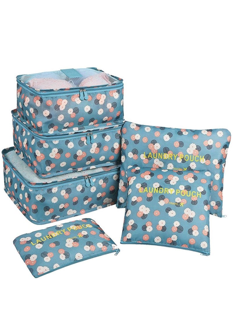6Pcs Travel Luggage Bags Set Multi Functional Clothing Storage Organizer Pouches for Packing Organizing Home and Travel  - Image 1