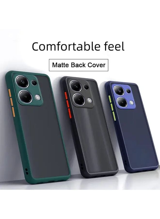 Black Phone Case For Xiaomi Redmi Note 13 Pro Plus Comfortable Semi Transparent - Image 2