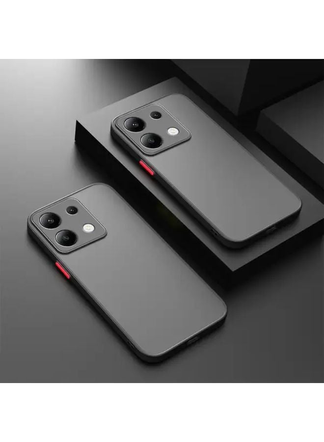 Black Phone Case For Xiaomi Redmi Note 13 Pro Plus Comfortable Semi Transparent - Image 1