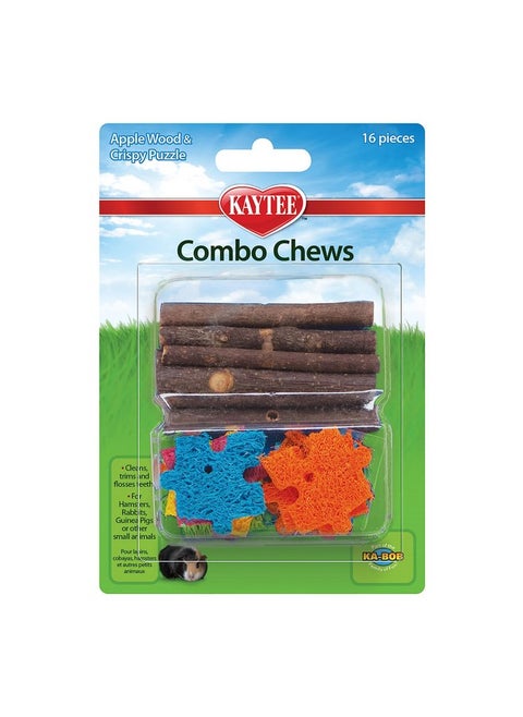 Kaytee Combo Chew Apple Wood & Puzzle
