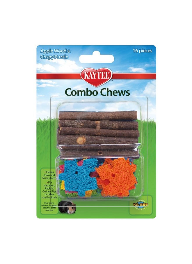 Kaytee - Kaytee Combo Chew Apple Wood & Puzzle - Image 1