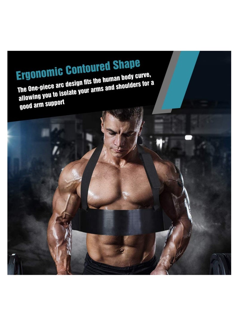 SOLARAE محدد العضلة ذات الرأسين Arm Blaster، مدرب العضلة ذات الرأسين، محدد العضلة ذات الرأسين Arm Blaster لبناء الأجسام، لياقة بدنية، رفع الأثقال، حزام دعم قابل للتعديل، لتدريب العضلات - Image 2