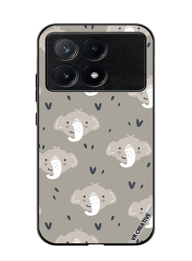 VR CREATIVE Protective Case Cover For Xiaomi Poco X6 Pro Elephant Design Multicolour - Image 1