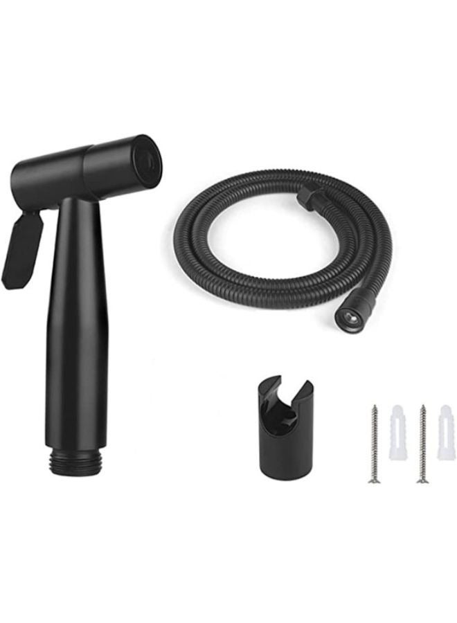Handheld Bidet Toilet Sprayer Stainless Steel Brushed Bathroom Shower Bidet Spray Set  - Image 1