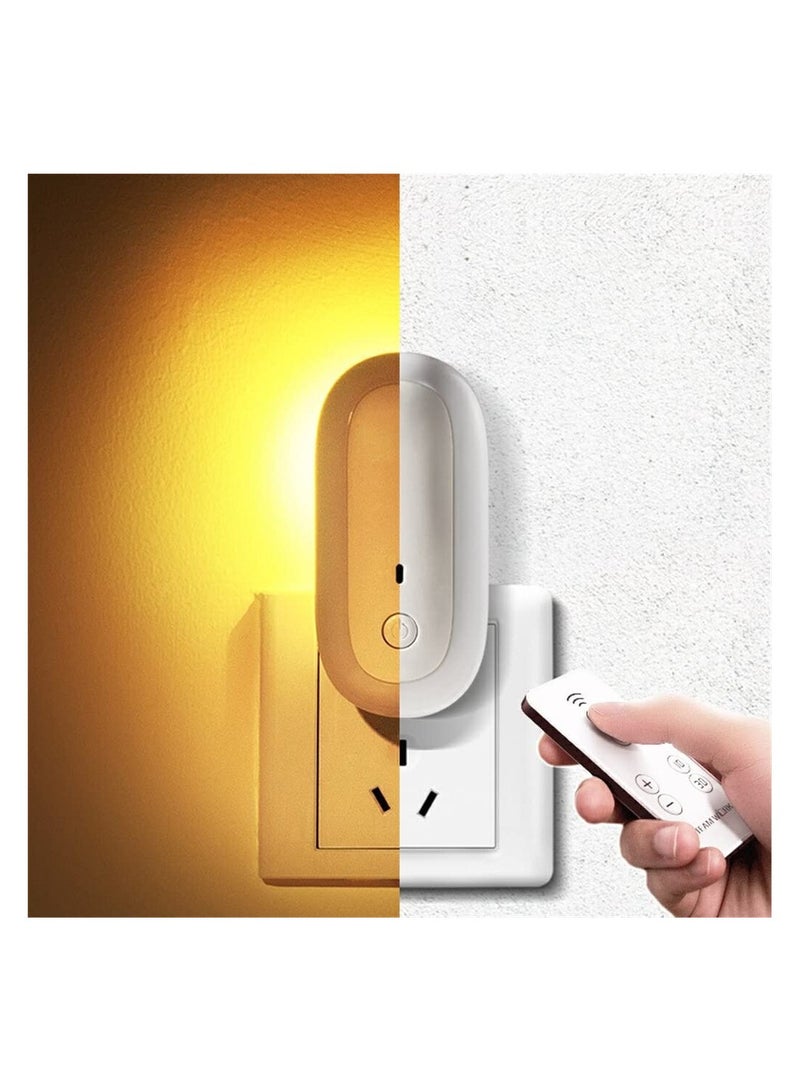 KASTWAVE ضوء الليل عن بُعد، كاست ويف لمصباح جانب السرير لغرفة نوم الأطفال، مصباح LED، مصباح ليلي، مصباح جانبي LED، ضوء ليلي تلقائي للأطفال ومصابيح حضانة الأطفال، توصيله في الحائط مع جهاز التحكم عن بُعد - Image 5