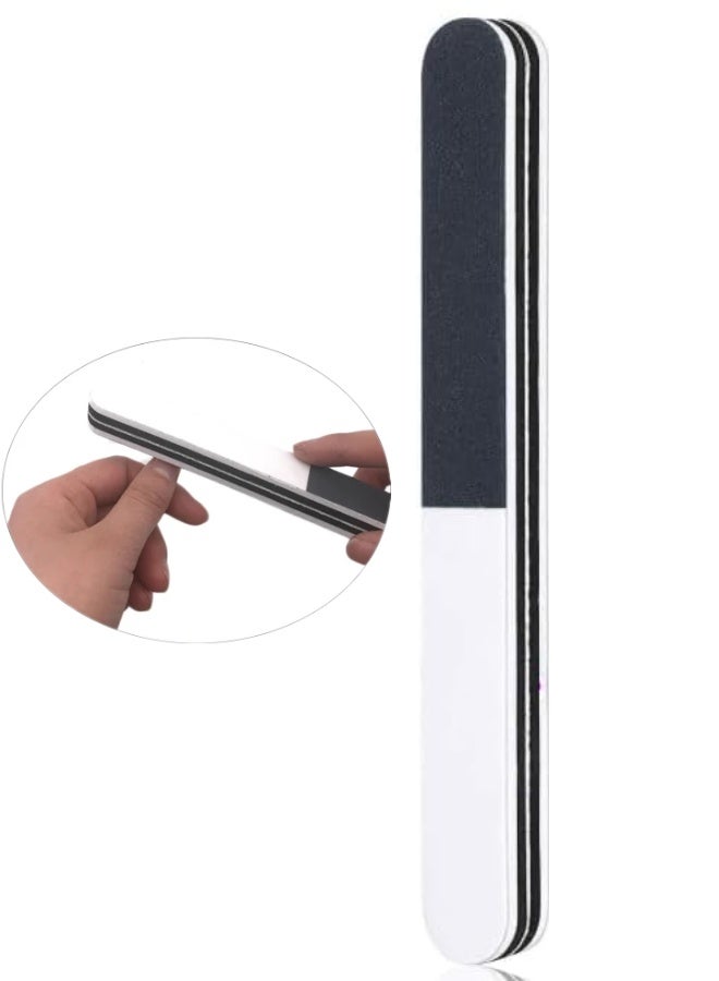 Professional Nail File – Double Sided Emery Board for Natural & Acrylic Nails – Reusable Fingernail Filer, Nail Care Tool for Manicure & Pedicure - Image 1