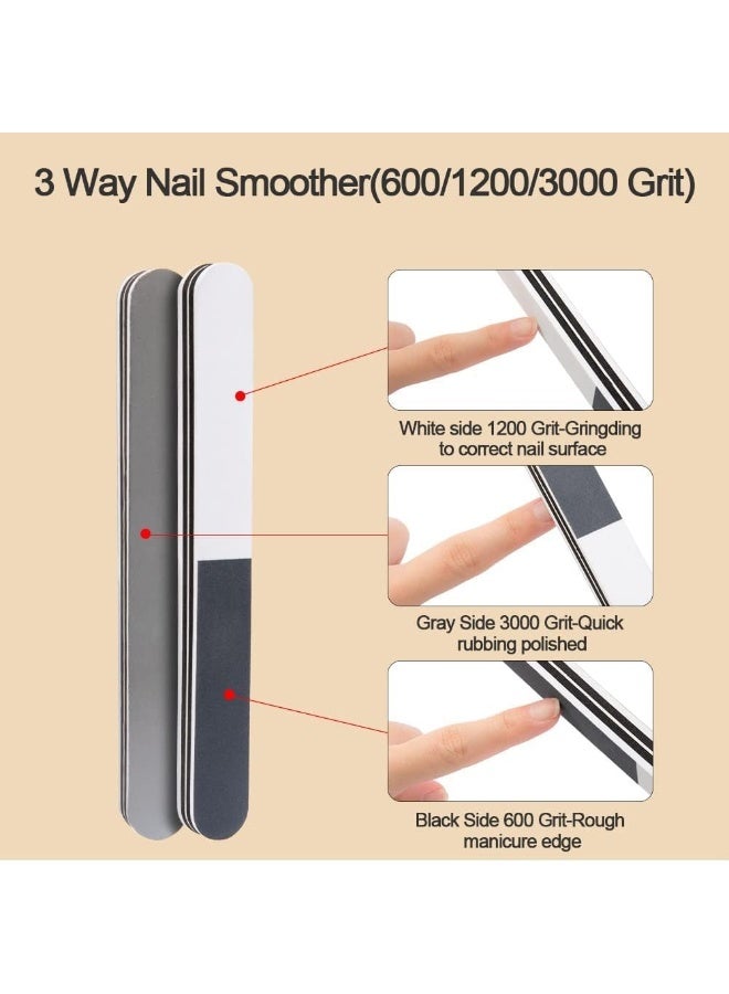 Professional Nail File – Double Sided Emery Board for Natural & Acrylic Nails – Reusable Fingernail Filer, Nail Care Tool for Manicure & Pedicure - Image 5