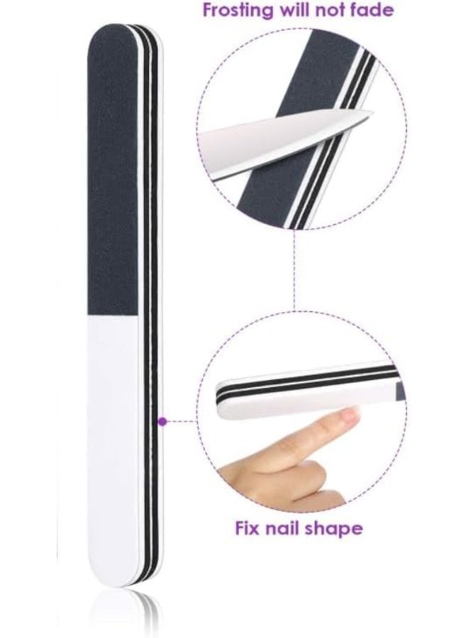 Professional Nail File – Double Sided Emery Board for Natural & Acrylic Nails – Reusable Fingernail Filer, Nail Care Tool for Manicure & Pedicure - Image 4