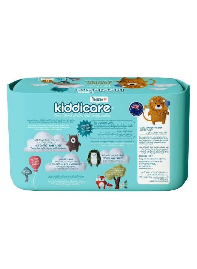 Kiddicare حفاضات ديلوكس جونيور حجم 6 12 ورقة - Image 2
