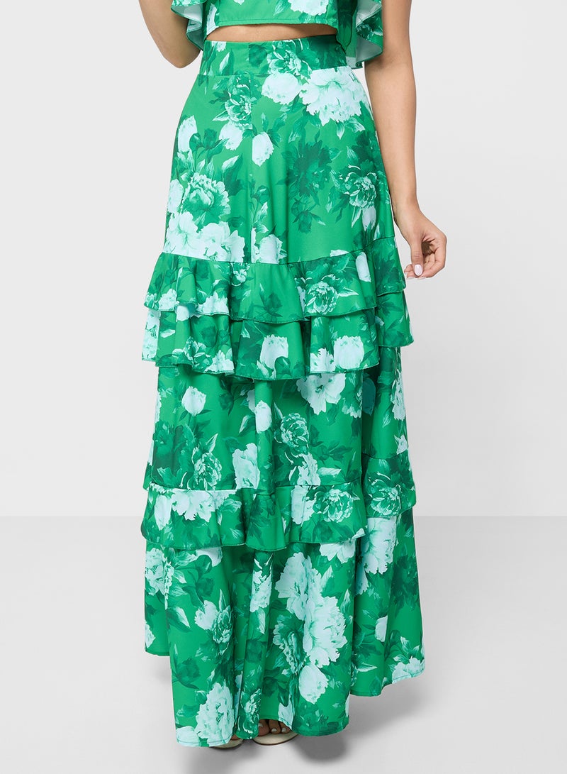 ELLA Floral Print Top & Skirt Set  - Image 4