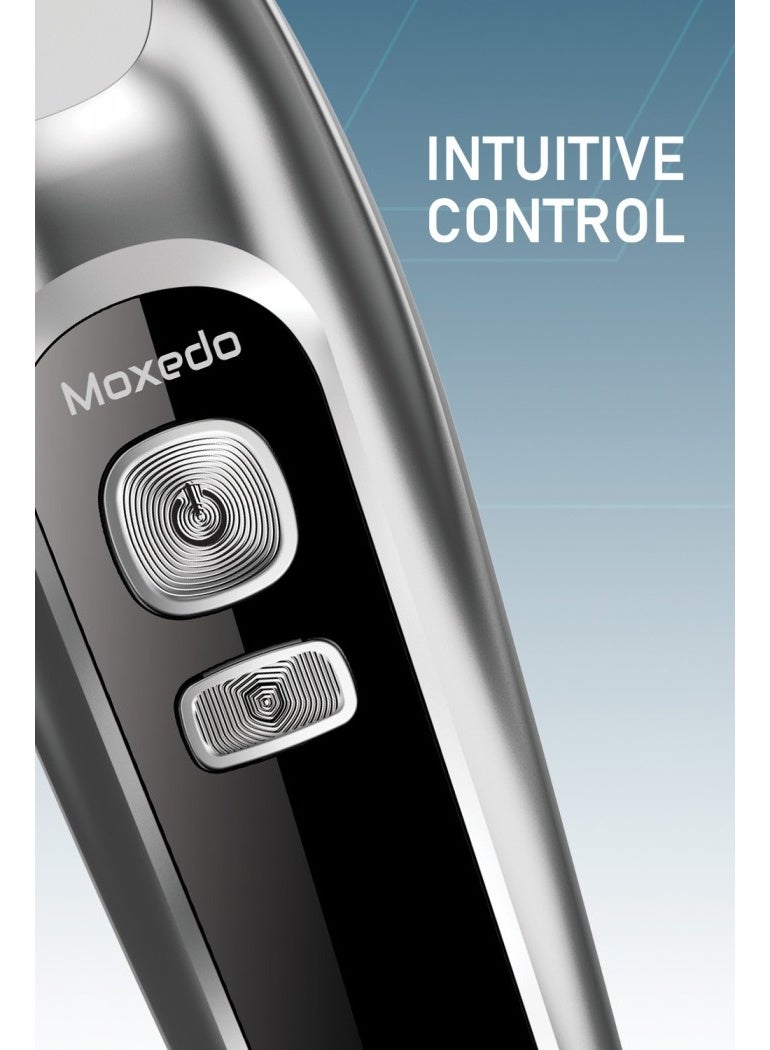 Moxedo Wireless Hair Trimmer Cordless Hair Clipper for Men Dual Charging Port, Sharp Stainless Blade and Intuitive Control Battery Status Display with 3 Sizes Combs - Image 4