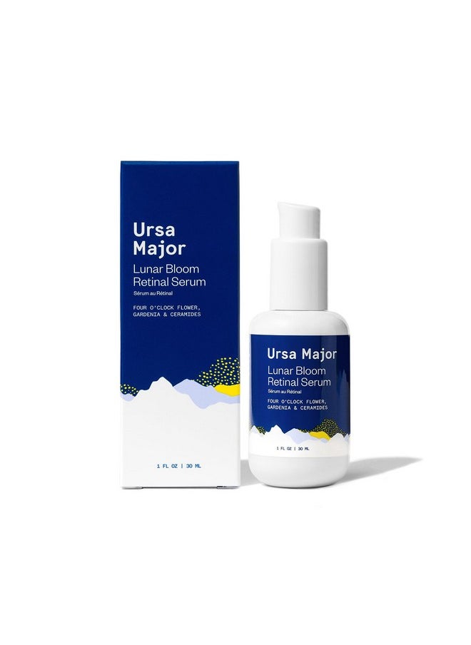 Ursa Major Lunar Bloom Retinal Serum Potent & Gentle Facial Moisturizer Smooth Fine Lines & Wrinkles Vegan & Crueltyfree For All Skin Types 1.0 Ounce  - Image 1