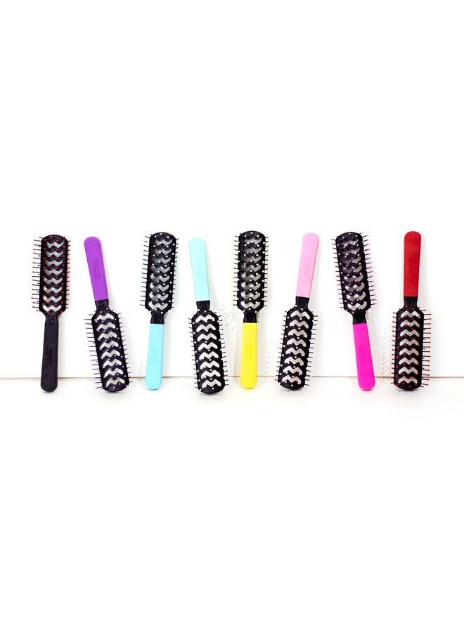 Cricket Static Free Fast Flo Color Vent Hair Brush For Blow Drying, Styling And Detangling For Long Short Thick Thin Curly Straight Wavy All Hair Types, Drama Queen (Purple)  - Image 4