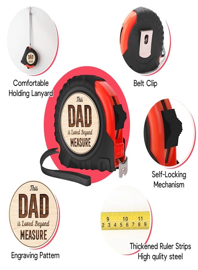 Gossby Tape Measure for Dad - Fathers Day, Birthday, Christmas - Woodworking, Carpenter Tool Gift for Men - Image 2