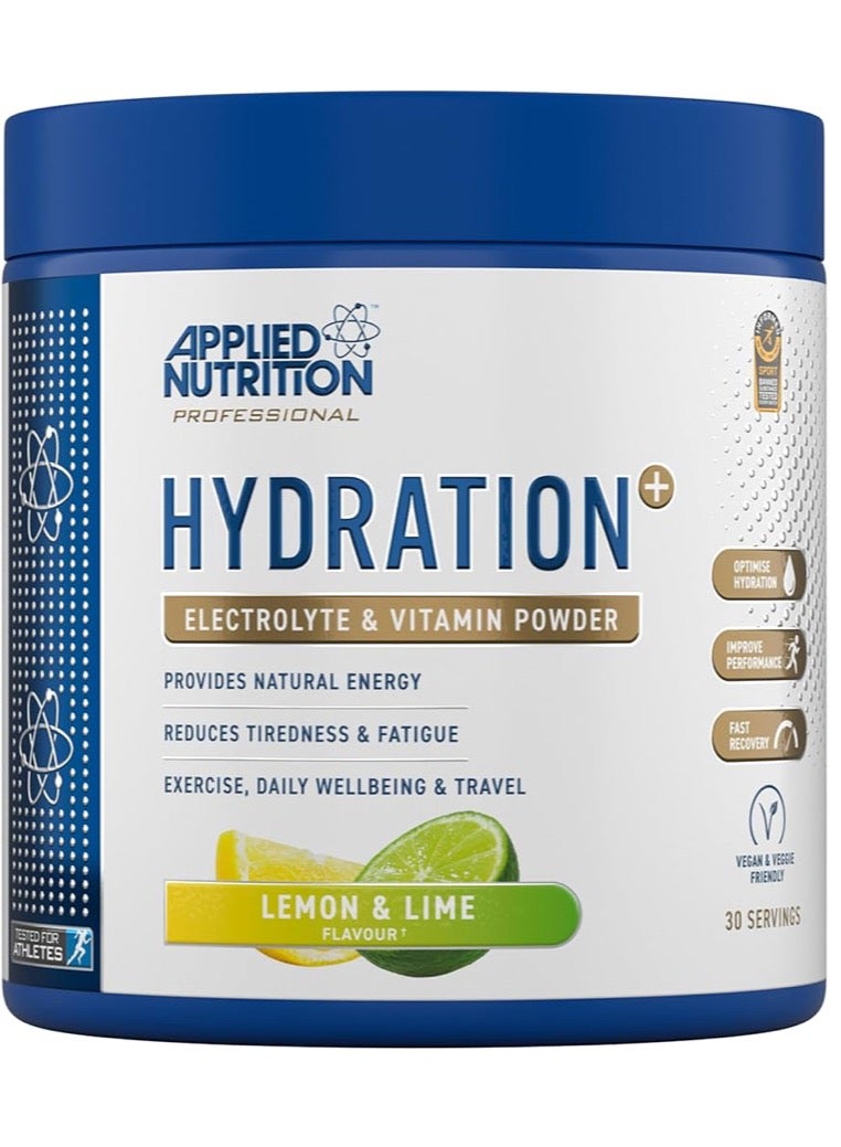 Applied Nutrition Hydration Electrolyte & Vitamin Powder, 240g, Lemon & Lime - Image 1