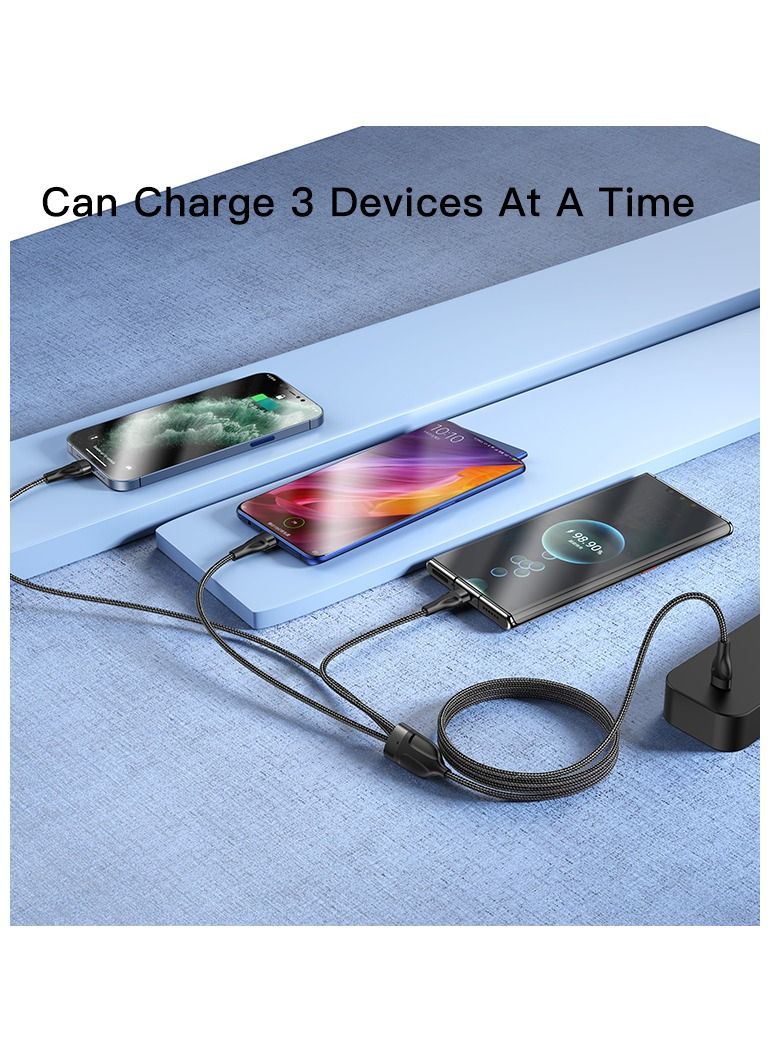 Yesido كابل بيانات USB من نوع C سريع الشحن 20 واط من سلسلة Yesido Flash II ثلاثي إلى رباعي - Image 4