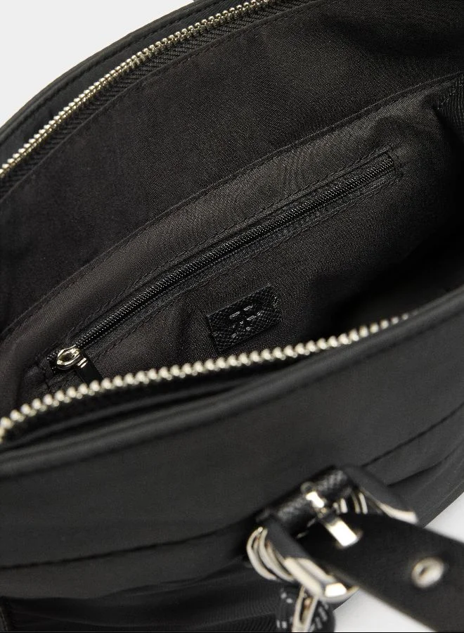 PARFOIS Black Nylon tote bag with charm for Women | Best Price UAE