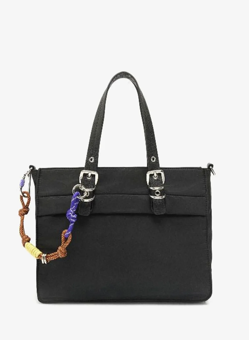 PARFOIS Nylon tote bag with charm