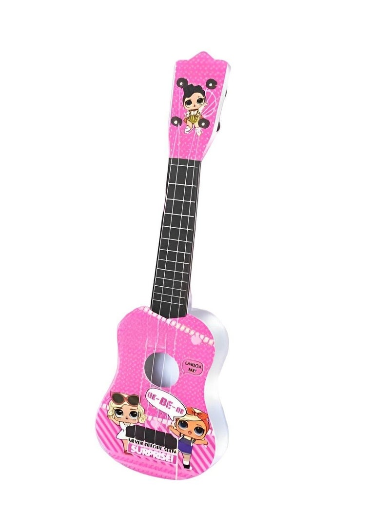 Kids Toy Guitar - 4-String Adjustable Mini Musical Guitar Toy for Kids, Child-Safe Non-Toxic Materials, Perfect Children's Toy Guitar for Learning Rhythm, Tempo, and Strumming - Small Toy Guitar for Creativity and Coordination  - Image 1