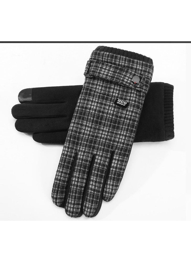 Golovejoy Women's Warm Plush Windproof And Cold Proof Lovely Gloves 