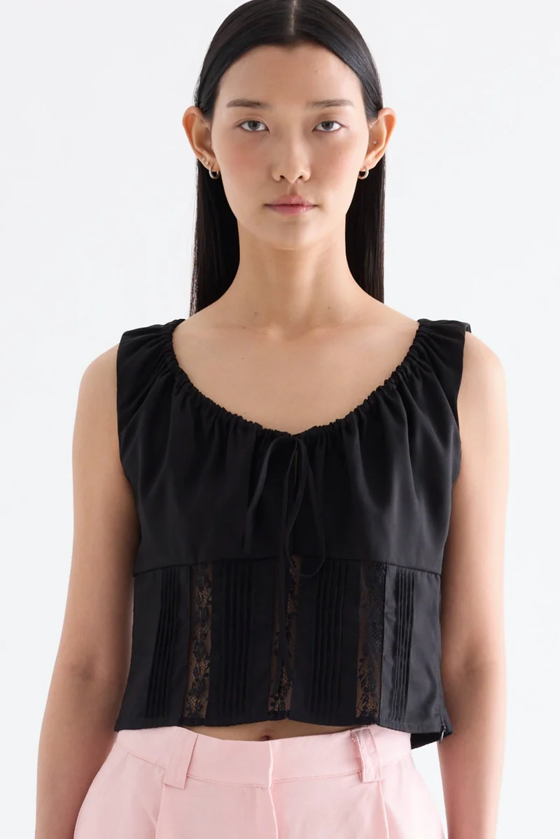 ذا اديتورز ماركت Debrie Lace Panel Top