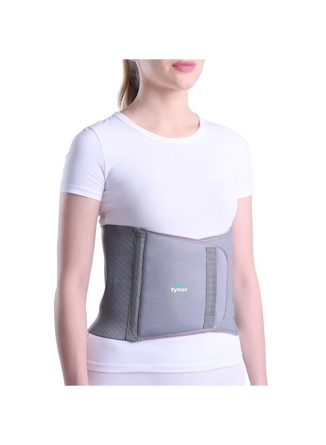 Tynor Abdominal Support 9"/23cm, Grey, XL, 1 Unit - Image 1