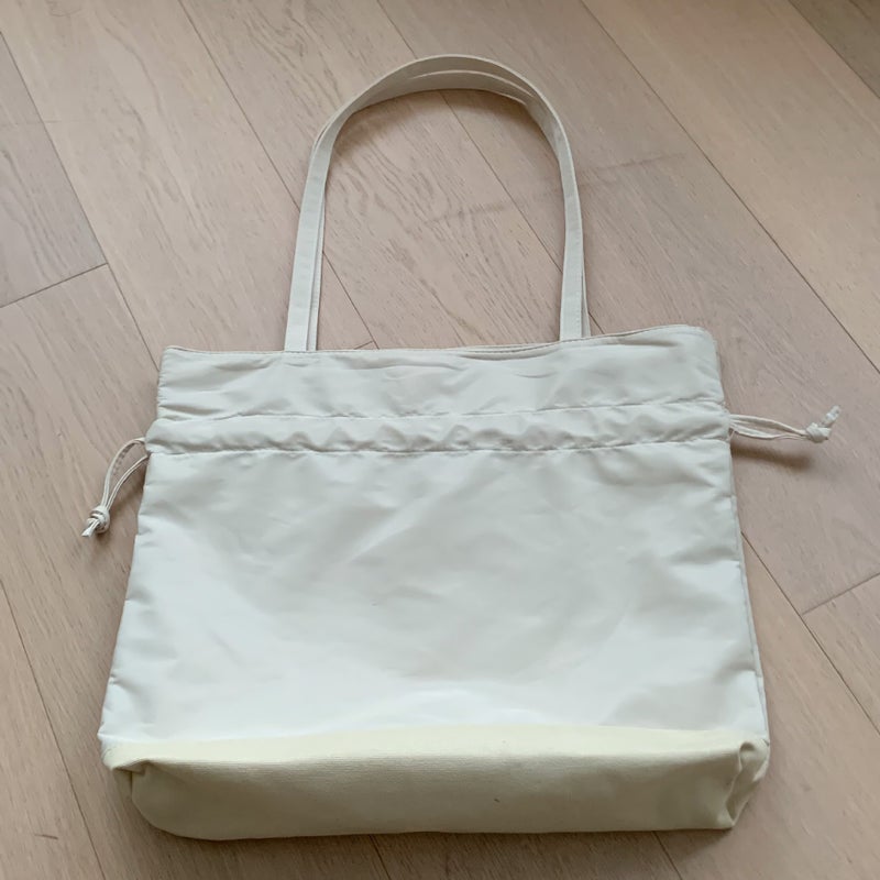 Ins Korean Style Shoulder Bag Large Capacity Nylon Cloth Bag Lazy Style Fashionable Simple Solid Color Drawstring Women'S Shoulder Bag - Image 1