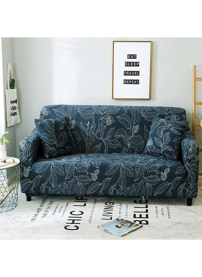 HOUSE OF QUIRK House of Quirk Universal Triple Seater Sofa Cover Big Elasticity Cover for Couch Flexible 140 GSM Sofa Slipcover (Blue Ash, 185-230cm)  - Image 2