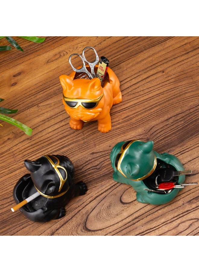 1pcs Creative Animal Ash Tray, Windproof Proof Ashtray For Smokers, Cigar，Multi Functional Storage Box，Home Decoration，Suitable For Living Room, Entrance, Bedroom, Bathroom - Image 3