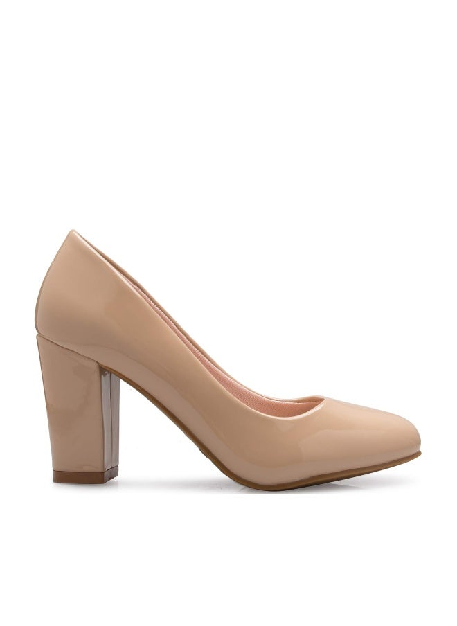 Olivia K Women's Classic Round-Toe Platform Pumps High Block Heel - Adorable, Comfortable - Image 1