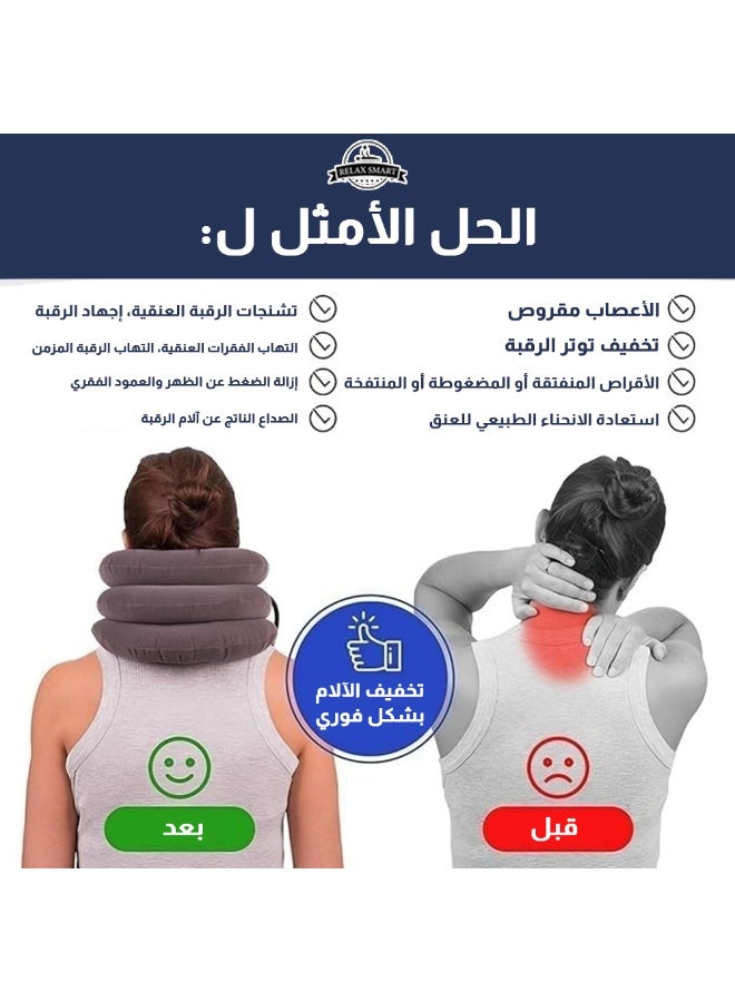 Relax Smart Cervical Neck Traction Pillow – Orthopedic Neck Stretcher for Spine Alignment, Muscle Relaxation, and Pain Relief – Ergonomic Chiropractic Support Pillow for Home, Office, and Travel - Image 4