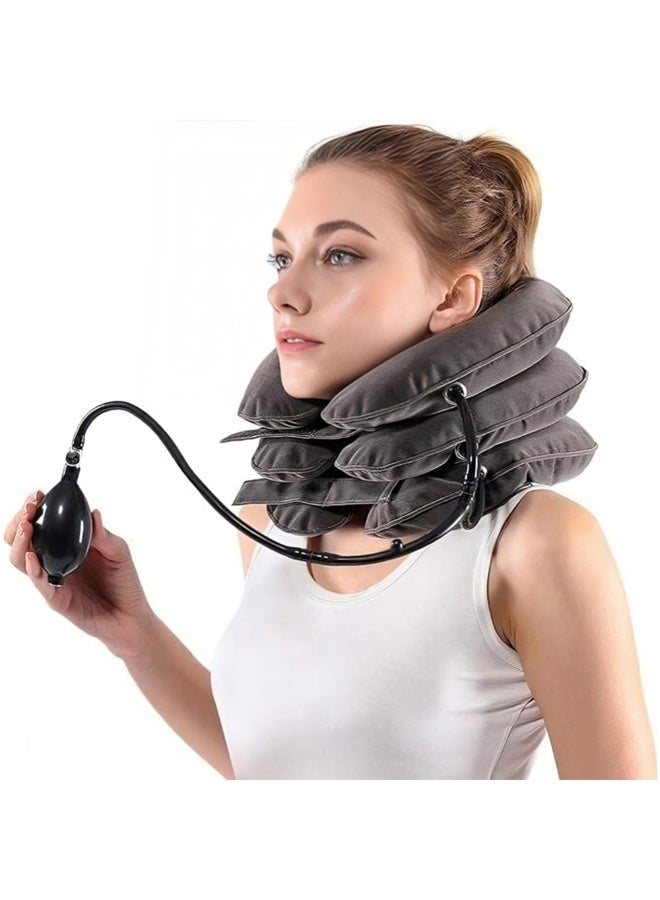 Relax Smart Cervical Neck Traction Pillow – Orthopedic Neck Stretcher for Spine Alignment, Muscle Relaxation, and Pain Relief – Ergonomic Chiropractic Support Pillow for Home, Office, and Travel - Image 1