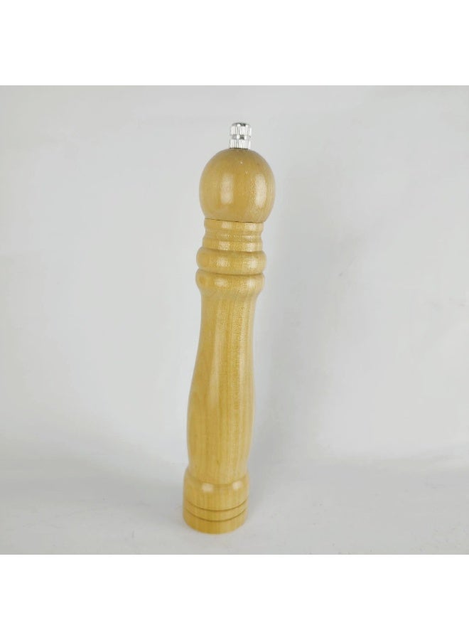 طاحونة خشبية للفلفل الاسمر فلفل أسود مصنوع من خامات عالية الجودة يجعل الفلفل ناعمًا - Image 1