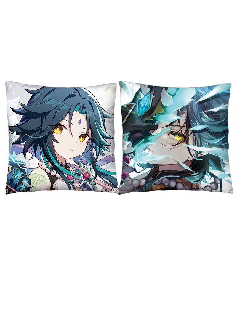 Animation pillow cover Genshin Impact game cartoon pillow cover square double-sided cushion cover 45 * 45cm