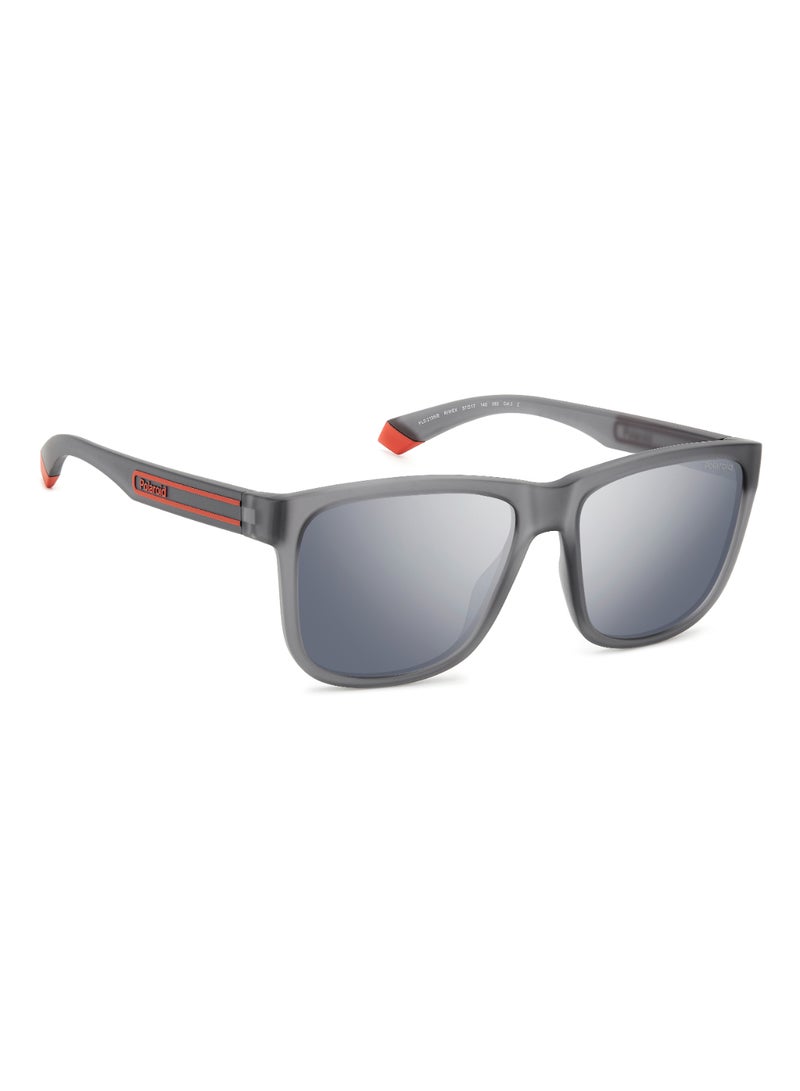 Polaroid Men's Polarized Rectangular Shape  Sunglasses PLD 2155/S GREY 47 - Lens Size: 47.3 Mm - Mtt Grey - Image 2