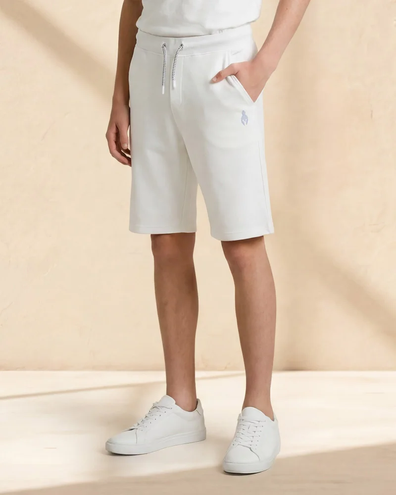 Redtag Senior Boys White Active Shorts
