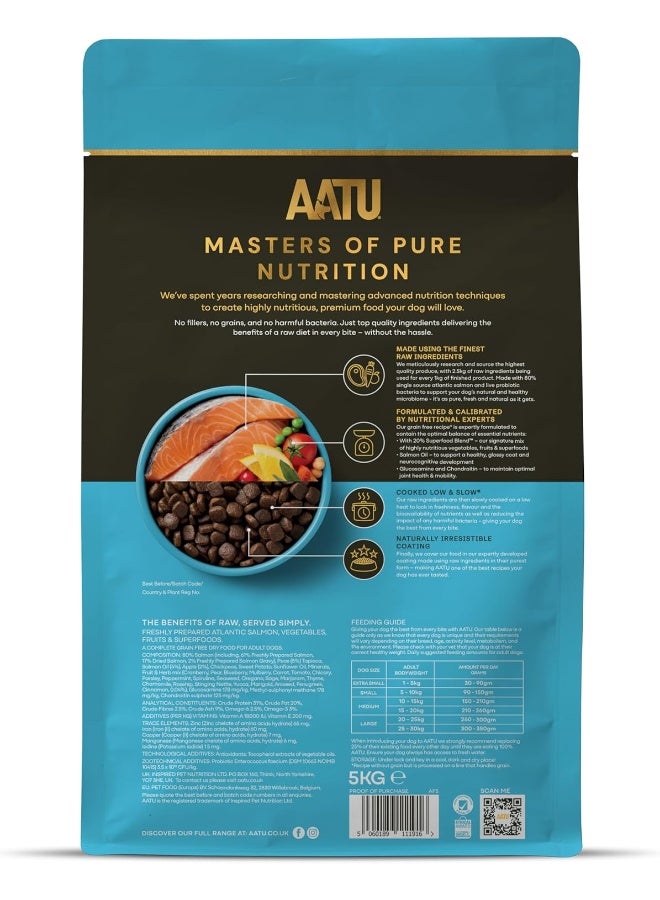 AATU 80/20 Complete Dry Dog Food, Salmon 5kg - Dry Food Alternative to Raw Feeding, High Protein. No Nasties, No Fillers. - Image 3