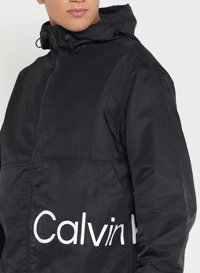 Calvin Klein Jeans Colour Block Hooded Jacket