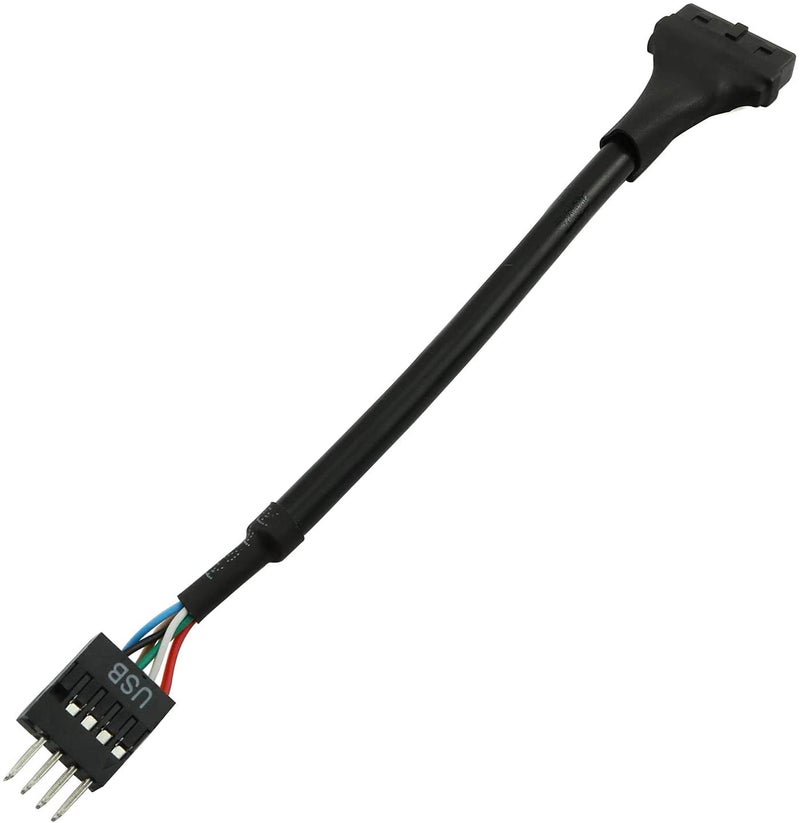 Longdex 2PCS USB 3.0 20 Pin Female to USB 2.0 9-Pin Male Motherboard Adapter Converter Cable - Image 1