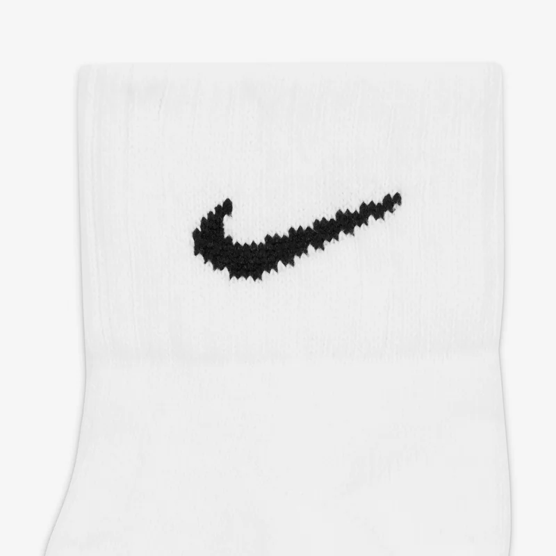 Nike White Value Quarter Socks (3 Pack)  | Best Price UAE