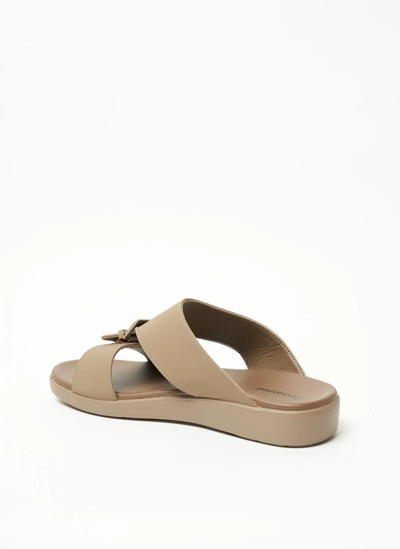 Geoomnii Khaki Geoomnii Mens Arabic Sandals Khaki for Men | Best Price UAE
