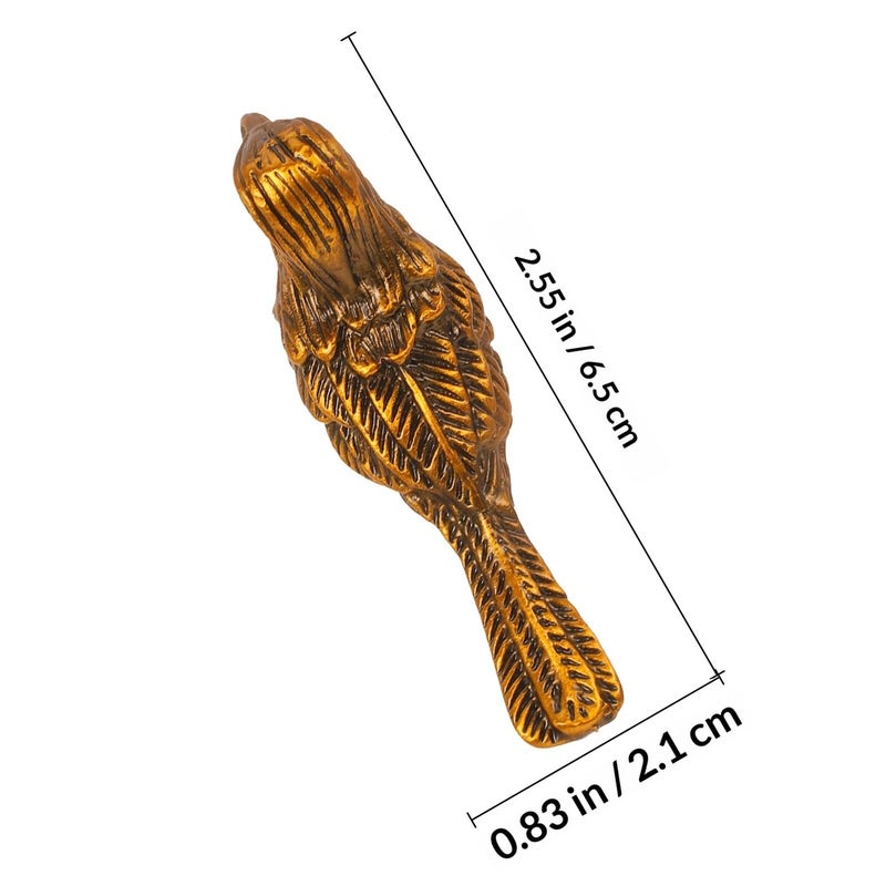 Vintage Gold Zinc Alloy Bird Shape Cabinet Knobs Drawer Pulls For Kitchen Wardrobe - Image 3
