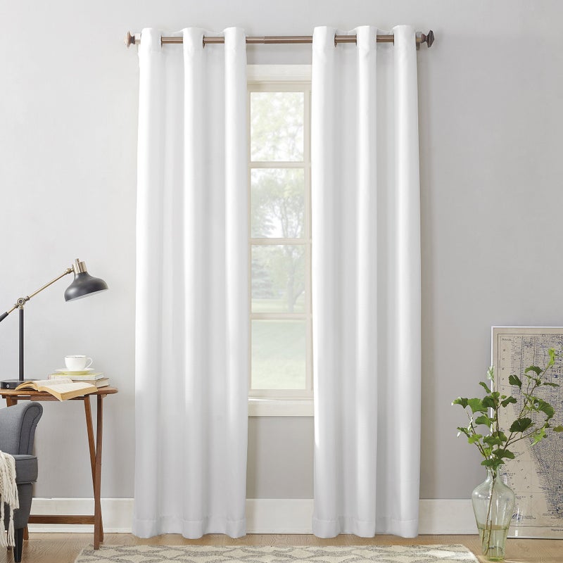No 918 Montego 2 Count Pack of 1Casual Textured SemiSheer Grommet Curtain Panel Pair