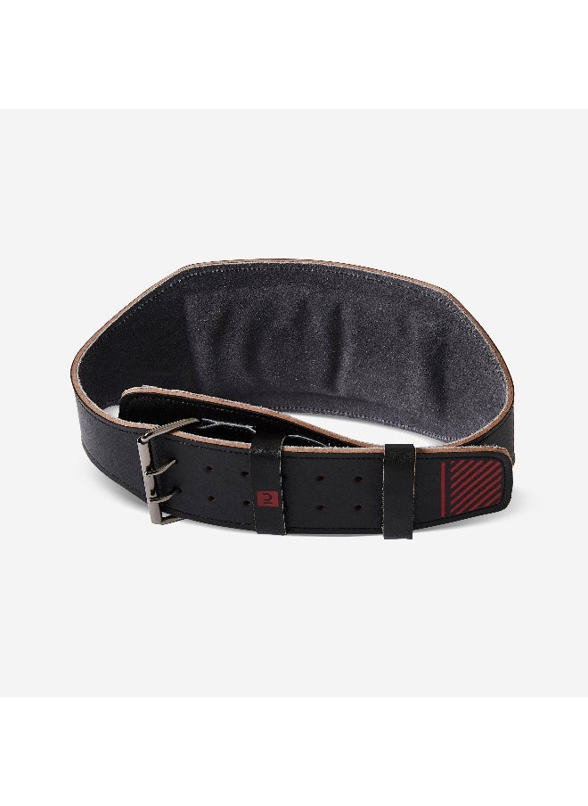 CORENGTH CORENGTH BY DECATHLON,Leather Weight Training Belt - Black 
