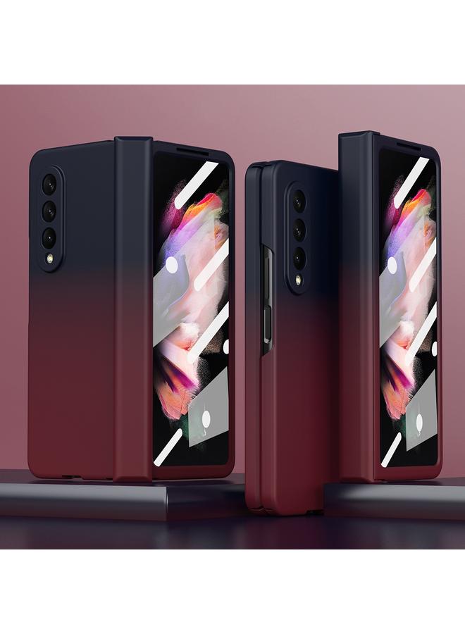 S-TOP Case For Samsung Galaxy Z Fold3 5G Colorful Gradient Tempered Film Integrated Phone Case - Image 1