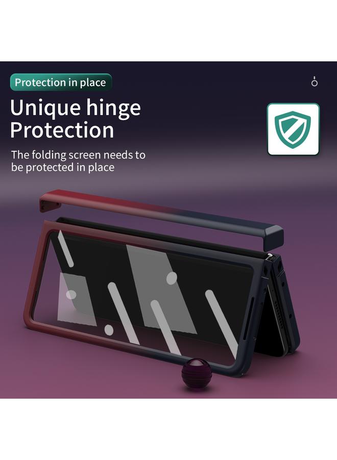 S-TOP Case For Samsung Galaxy Z Fold3 5G Colorful Gradient Tempered Film Integrated Phone Case - Image 4