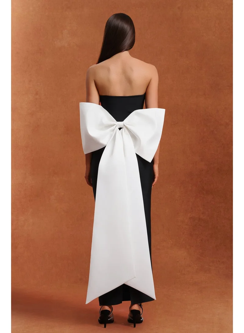 Bella Barnett  Raidah Sleeveless Bow Hollowed out Bandage Maxi Dress for Women | Best Price UAE