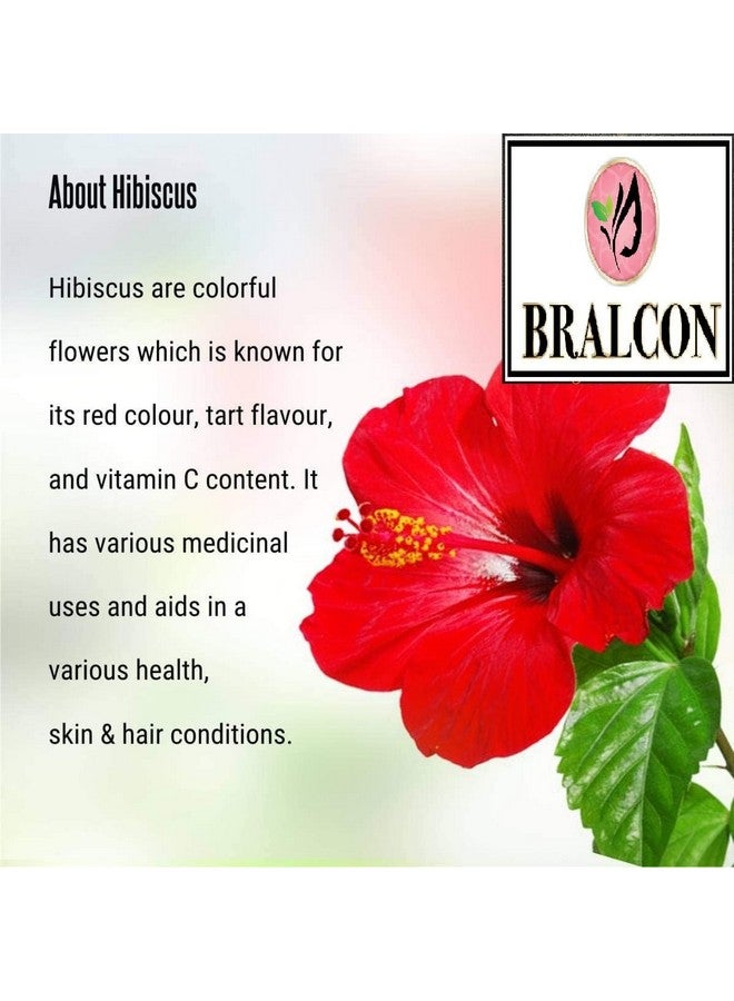 BRALCON Organic Hibiscus Powder-100g | 100% Pure & Natural Hibiscus Flower Powder |Hibiscus Rosa-Sinensis For Hair Care & Face Pack| Gudhal Ka Phool Powder for Hair Conditioning - Image 4